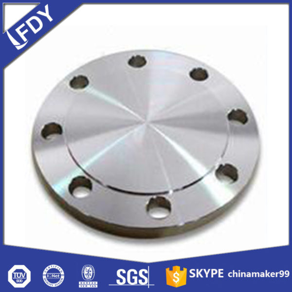 Flangia cieca in acciaio inox