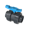 Valvola a sfera a doppia unione in PVC